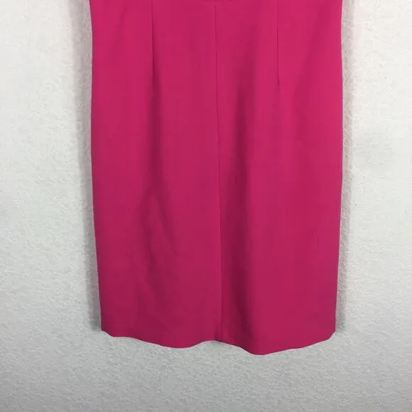 Diane Von Furstenberg Hot Pink Carrie Sleeveless Crepe Mini Dress Size 2