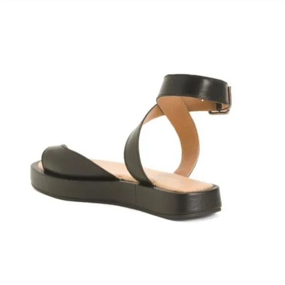Diba True Down Stream Ankle Strap Flatform Sandal Size 9