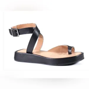 Diba True Down Stream Ankle Strap Flatform Sandal Size 9