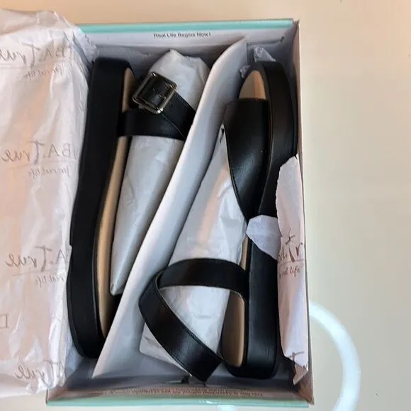 Diba True Down Stream Ankle Strap Flatform Sandal Size 9