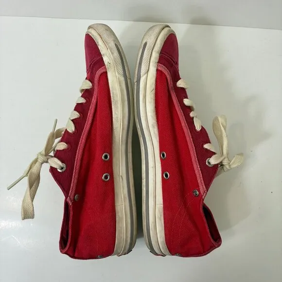 Diesel Magnete Exposure Low Denim Red Stash Pocket Sneakers Sz 9.5