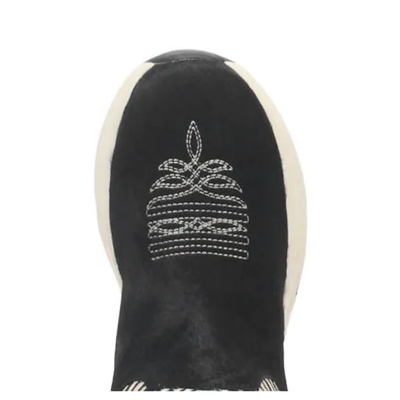 Dingo Safari Black Zebra Calf Hair Boots NWT