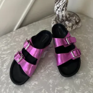 disco purple isabel marant lennyo birkenstock sandals italy leather insole