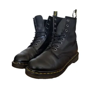 Doc Dr. Martens AirWair 11821 Combat Boots Black Leather Women's Size 7