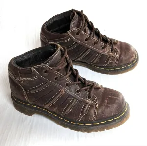 DOC MARTENS 12305 chunky chonky lace-up high top brown leather boots size 6