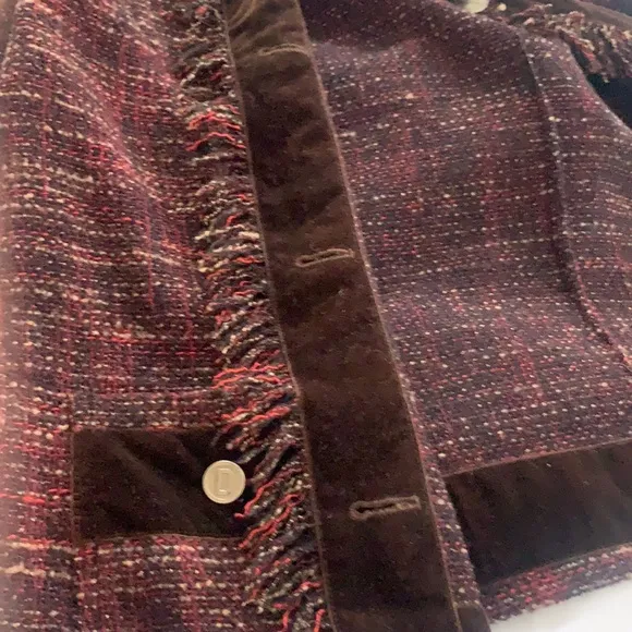 Dolce Gabbana tweed alpaca wool velvet knitted blazer jacket rare