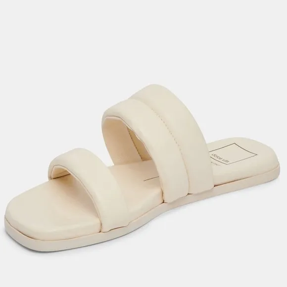 Dolce Vita Adore Sandals in Ivory Leather