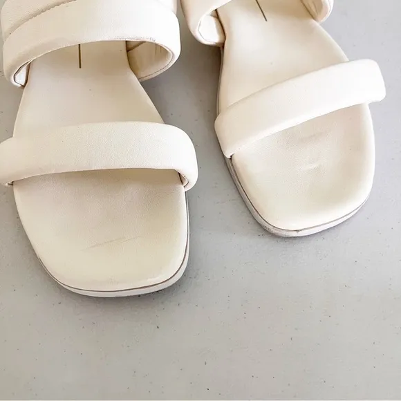 Dolce Vita Adore Sandals in Ivory Leather