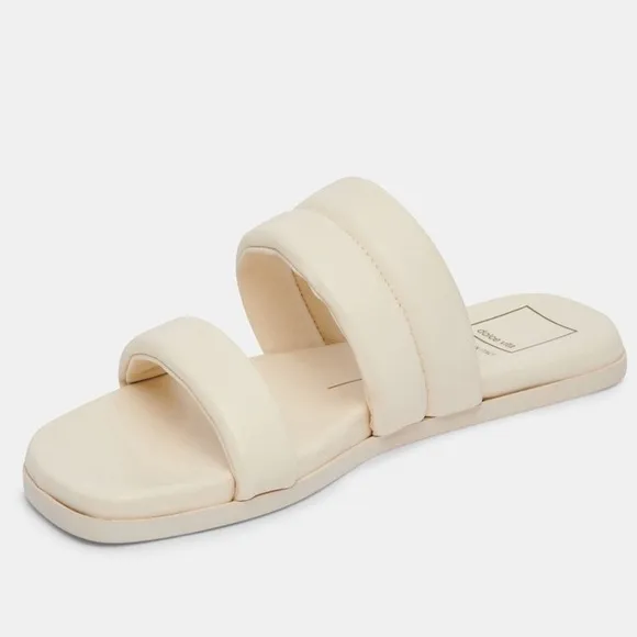Dolce Vita Adore Sandals in Ivory Leather