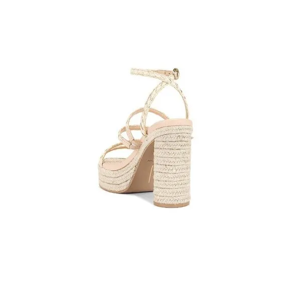 Dolce Vita Catina High Heels in Light Natural 8 with box Womens Platform Raffia