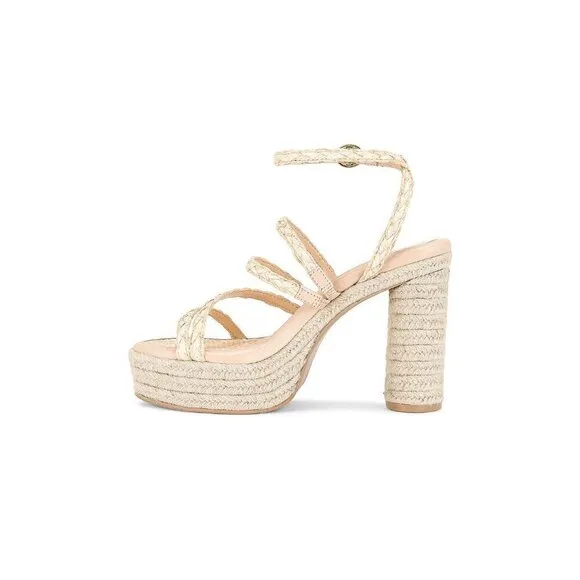 Dolce Vita Catina High Heels in Light Natural 8 with box Womens Platform Raffia