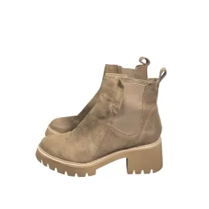 Dolce Vita Halina Chunky Platform Boots Suede Leather