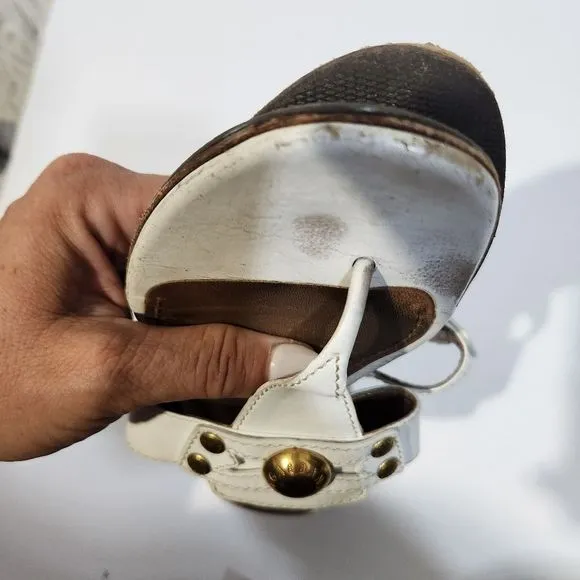 Dolce Gabbana used thing studded sandals size 36