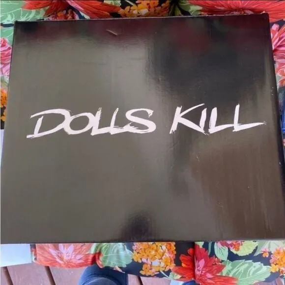 Dolls Kill Doin the Devil Horned Platform Glitter Boots