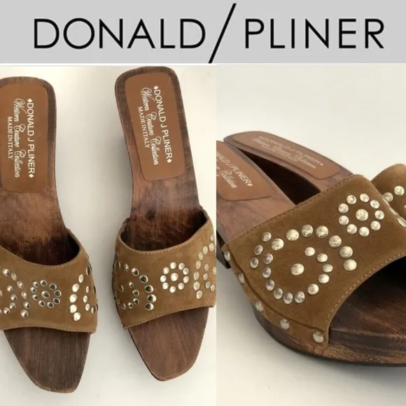 Donald J. Pliner Suede Studded Women's Sandals