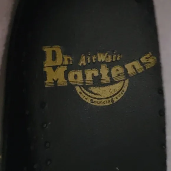 Dr Doc Martens Valentine Rose leather vtg 90s rare lace up combat boots 6