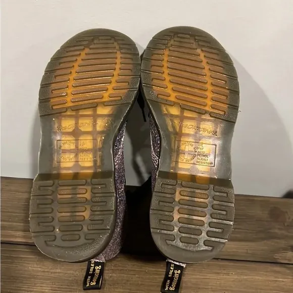 Dr Martens 1460 Farrah glitter chunky boots size 6