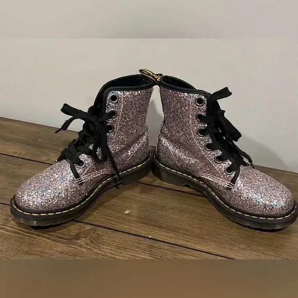 Dr Martens 1460 Farrah glitter chunky boots size 6