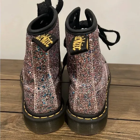 Dr Martens 1460 Farrah glitter chunky boots size 6