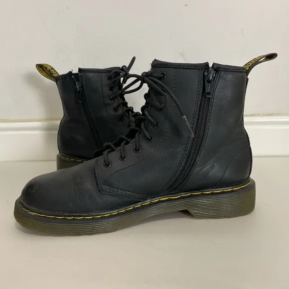 Dr  Martens 1460 J Black Boots Size