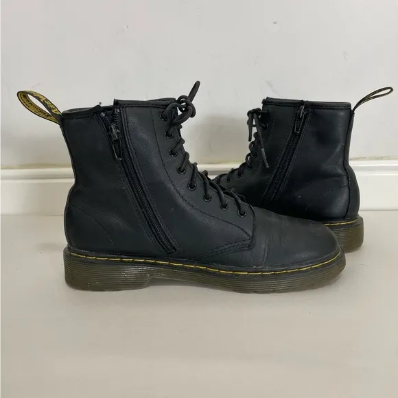 Dr  Martens 1460 J Black Boots Size
