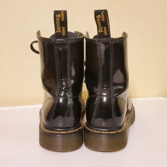 DR MARTENS 1460 W PATENT LEATHER BOOTS 5‎