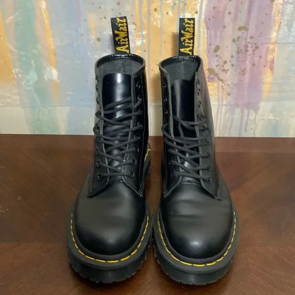 Dr Martens Bex 25345 Smooth Leather Lace Up Boots Unisex Mens 7/ Womens 8