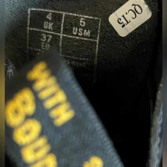 Dr. Martens Black Combat Boots with Chunky Sole