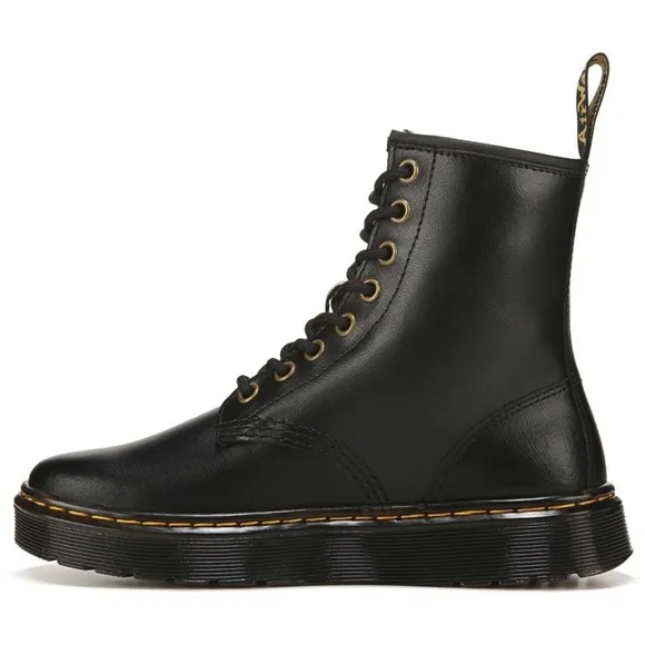 Dr. Martens Black Leather Ladies Size 11 Zavala Combat Moto Streetwear Boots NWT