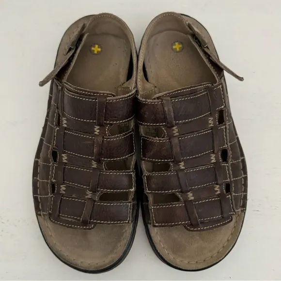 Dr Martens Fisherman Sandals Unisex Brown Leather Men's Size 10