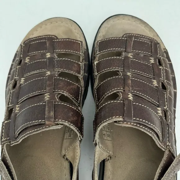 Dr Martens Fisherman Sandals Unisex Brown Leather Men's Size 10