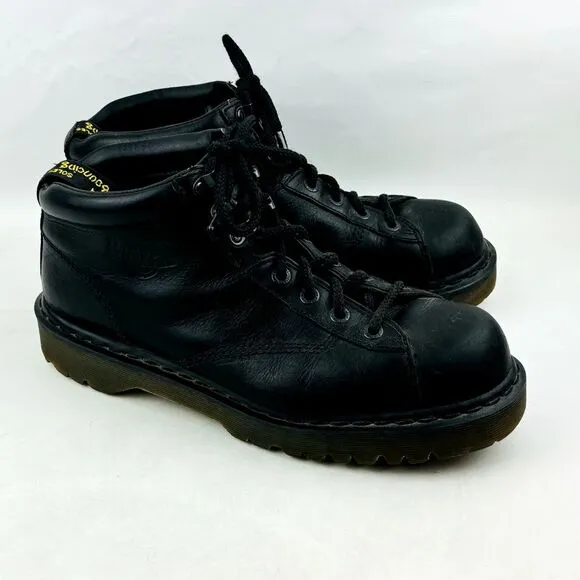 Dr. Martens‎ Lace Up Ankle Chukka Boots Mens 13 Black Leather Chunky 8287 China