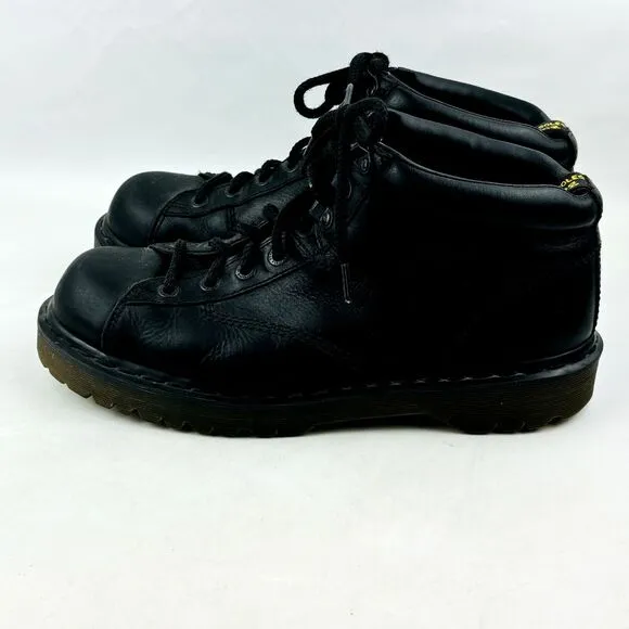 Dr. Martens‎ Lace Up Ankle Chukka Boots Mens 13 Black Leather Chunky 8287 China