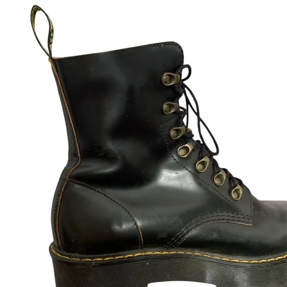Dr. Martens Leona Leather Combat Boots