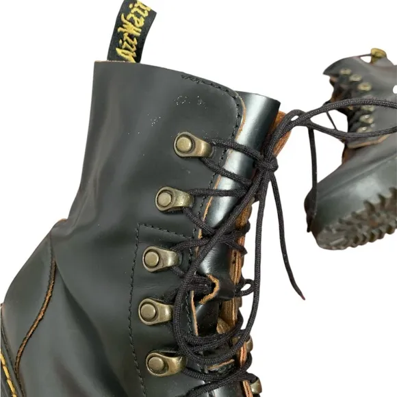 Dr. Martens Leona Leather Combat Boots