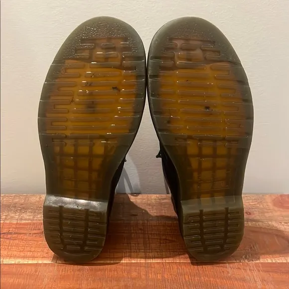 Dr. Martens Original Black Leather Boots for Men, Size 10