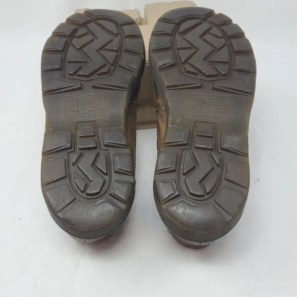 Dr Martens Vintage 8446 Brown Leatber England Bex Chunky Boots Shoes Size Uk 2
