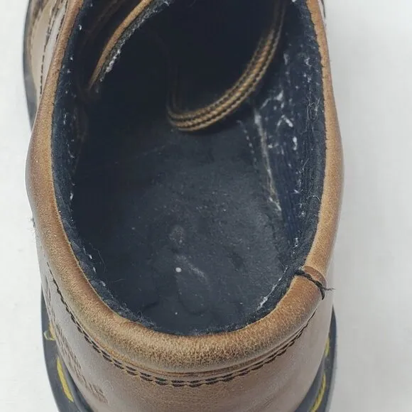 Dr Martens Vintage 8446 Brown Leatber England Bex Chunky Boots Shoes Size Uk 2