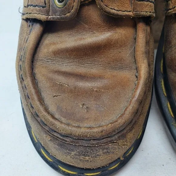 Dr Martens Vintage 8446 Brown Leatber England Bex Chunky Boots Shoes Size Uk 2