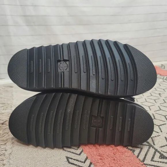 Dr. Martens Voss Leather Strap Sandals in Black, sz 10