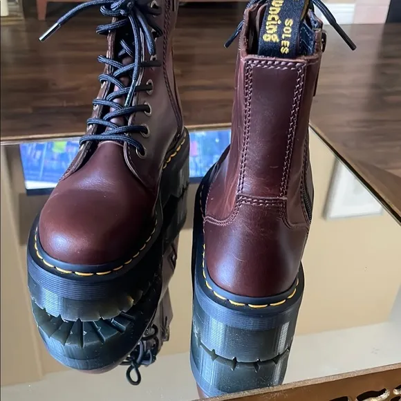 Dr. Martens Women's Brown Leather Boots
