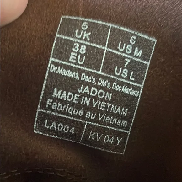 Dr. Martens Women's Brown Leather Boots