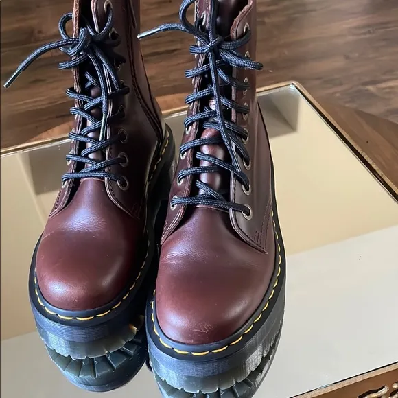 Dr. Martens Women's Brown Leather Boots