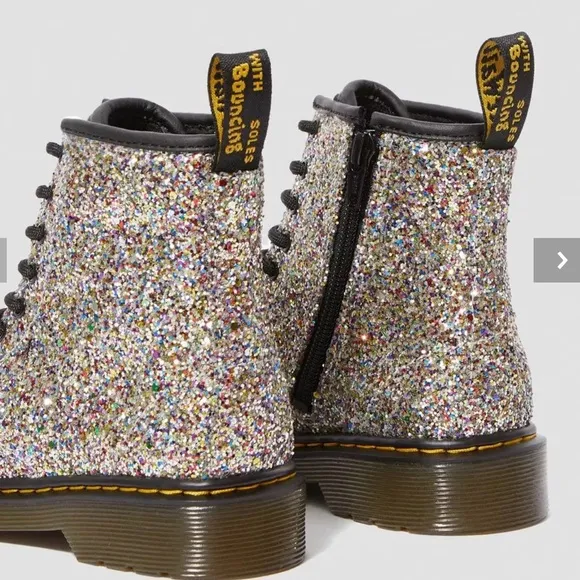 Dr.Marten's Junior 1460 Chunky Glitter Boots Kids Size 4