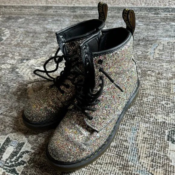 Dr.Marten's Junior 1460 Chunky Glitter Boots Kids Size 4