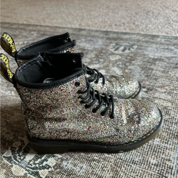 Dr.Marten's Junior 1460 Chunky Glitter Boots Kids Size 4