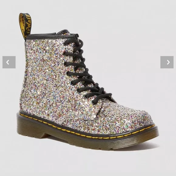 Dr.Marten's Junior 1460 Chunky Glitter Boots Kids Size 4