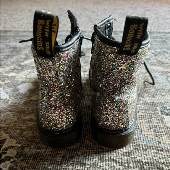 Dr.Marten's Junior 1460 Chunky Glitter Boots Kids Size 4