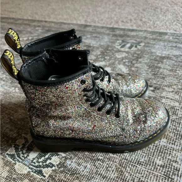 Dr.Marten's Junior 1460 Chunky Glitter Boots Kids Size 4