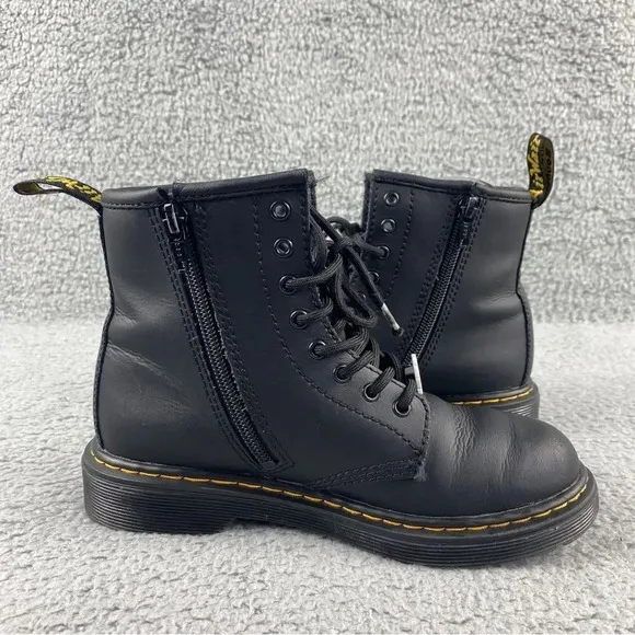 DR MARTENS X KEITH HARING 1460Y BOOTS TODDLER SIZE 2 KIDS‎ LEATHER LACE UP PRINT